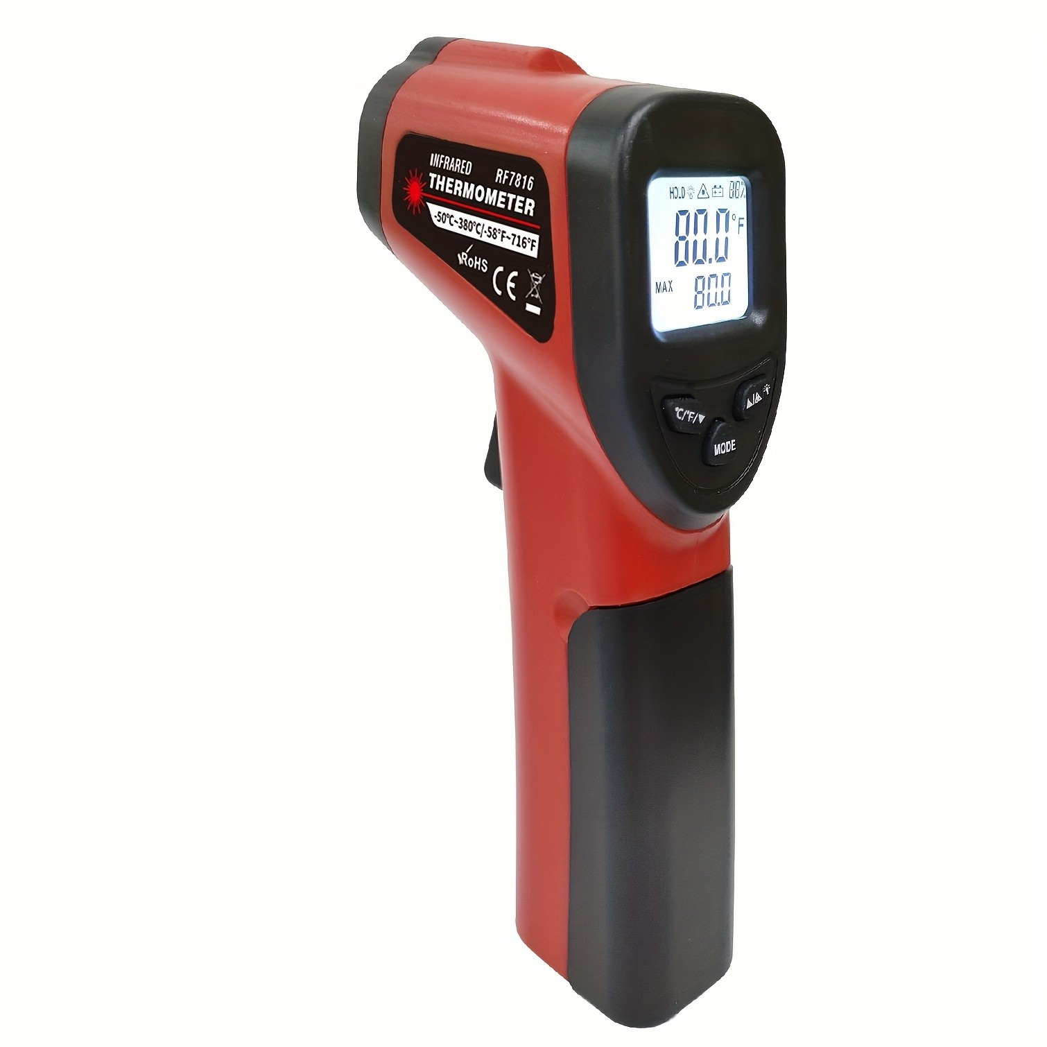 KT THERMO Non-Contact Infrared Temperature Gun – Laser Thermometer -50°C to 380°C for Cooking, Baking & BBQ