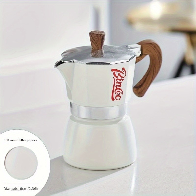 Bincoo Italian Moka Pot – Classic Stovetop Espresso Brewer for Rich Outdoor & Pour-Over Coffee Extraction