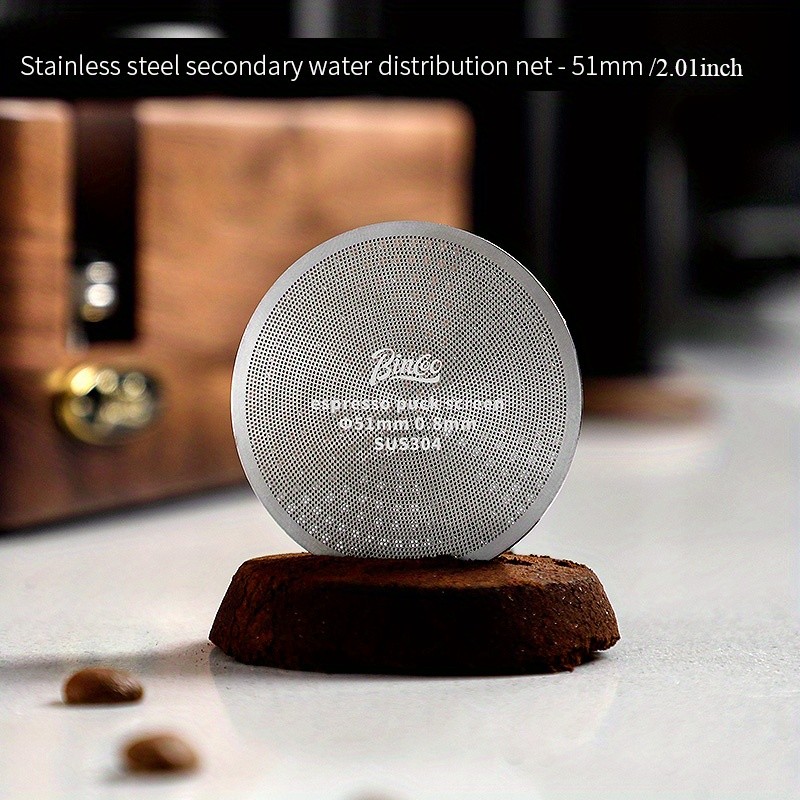 Bincoo Stainless Steel Espresso Separation Filter – Secondary Water Screen & Powder Bowl for Clean, Stable Espresso Extraction