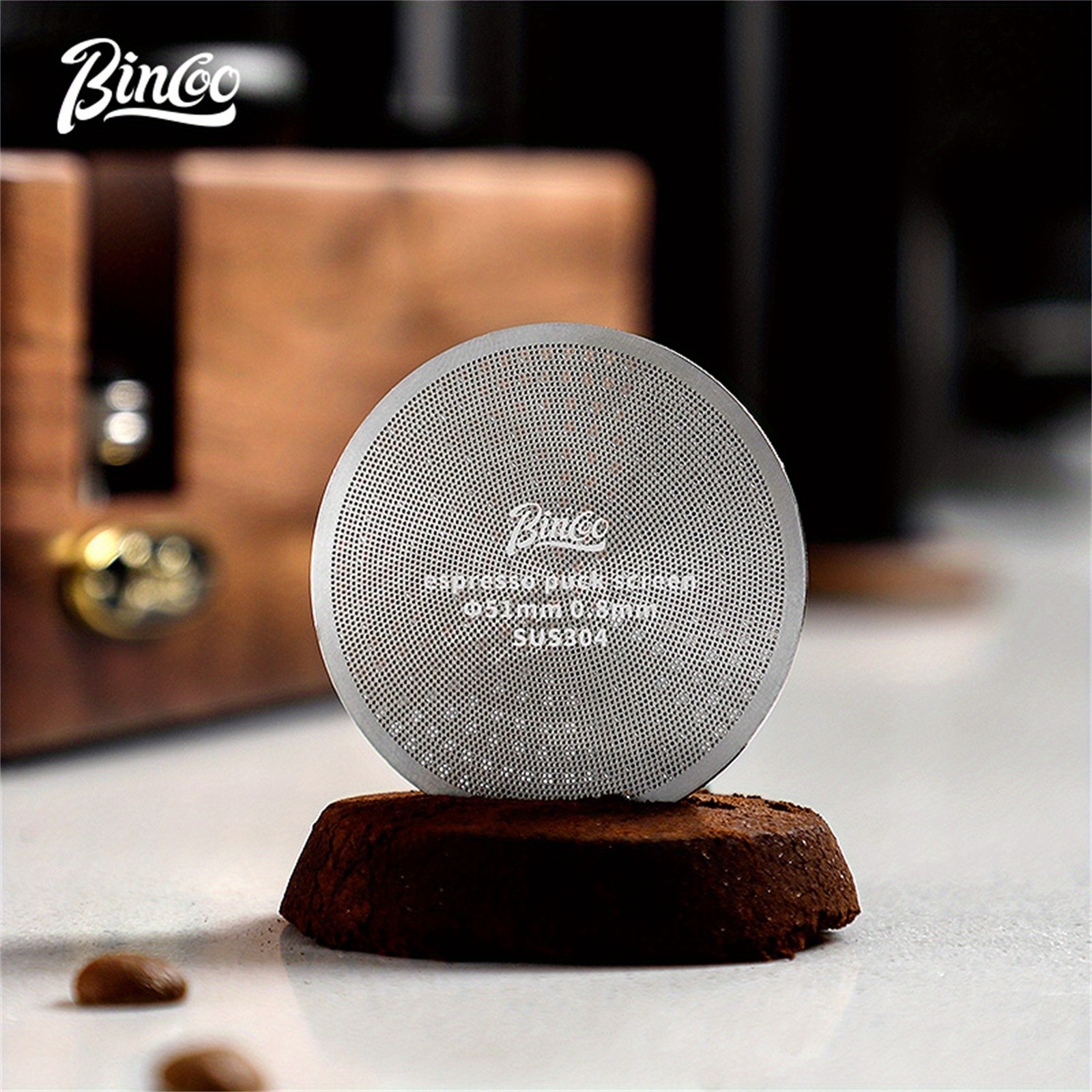Bincoo Stainless Steel Espresso Separation Filter – Secondary Water Screen & Powder Bowl for Clean, Stable Espresso Extraction
