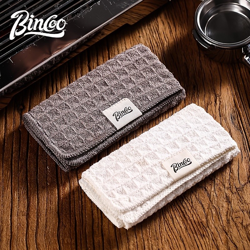 Bincoo Barista Coffee Machine Cleaning Towel – Absorbent Square Rag for Milk Spills, Steam Wands & Café Workstations