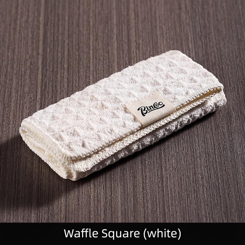 Bincoo Barista Coffee Machine Cleaning Towel – Absorbent Square Rag for Milk Spills, Steam Wands & Café Workstations