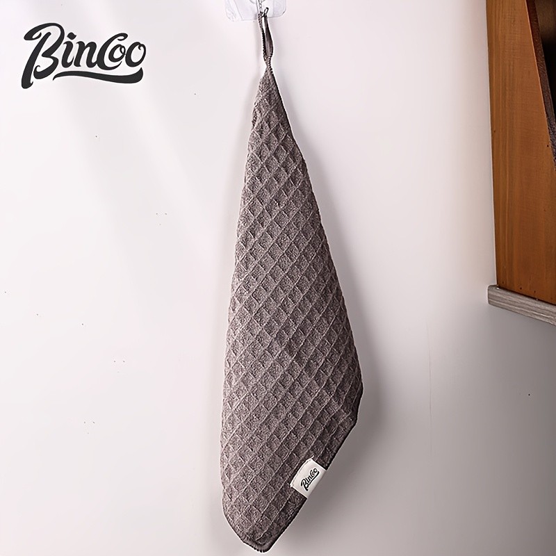 Bincoo Barista Coffee Machine Cleaning Towel – Absorbent Square Rag for Milk Spills, Steam Wands & Café Workstations