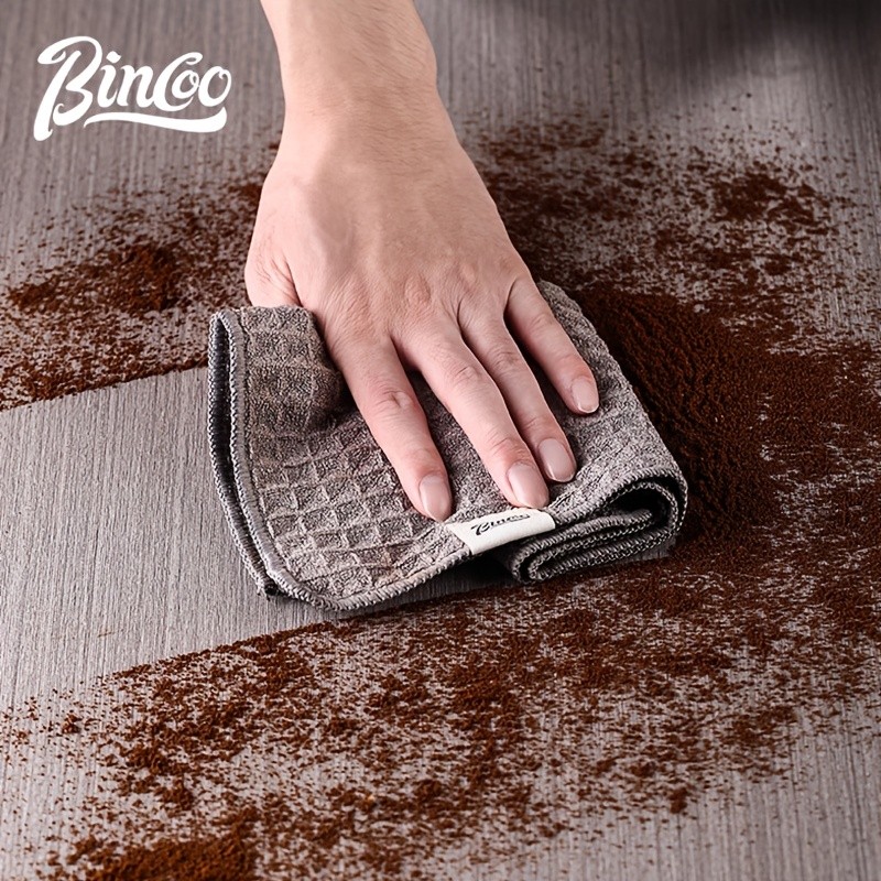 Bincoo Barista Coffee Machine Cleaning Towel – Absorbent Square Rag for Milk Spills, Steam Wands & Café Workstations