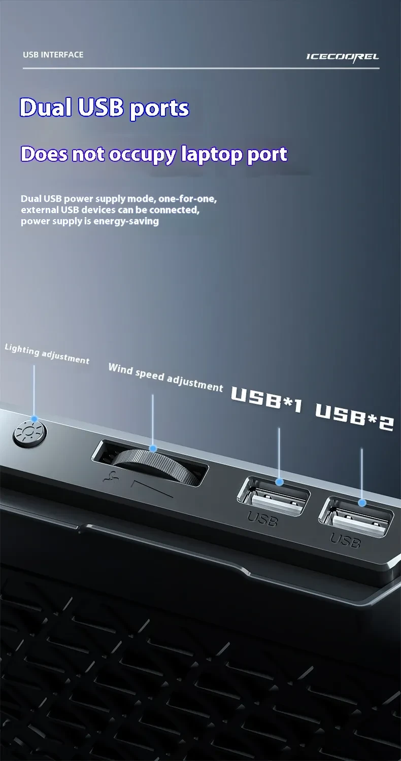 Core Ice Laptop Radiator Air Cooling Base Cooling Bracket