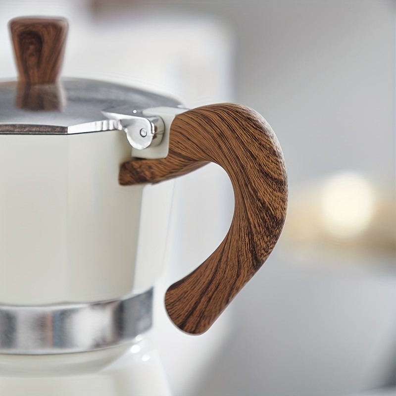 Bincoo Italian Espresso Moka Pot, Hand-Brewed Coffee Machine & Manual Coffee Grinder – Authentic Italian Café Taste at Home