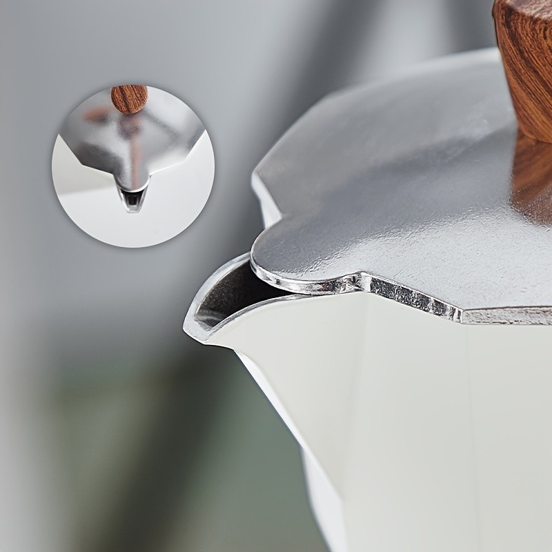 Bincoo Italian Espresso Moka Pot, Hand-Brewed Coffee Machine & Manual Coffee Grinder – Authentic Italian Café Taste at Home