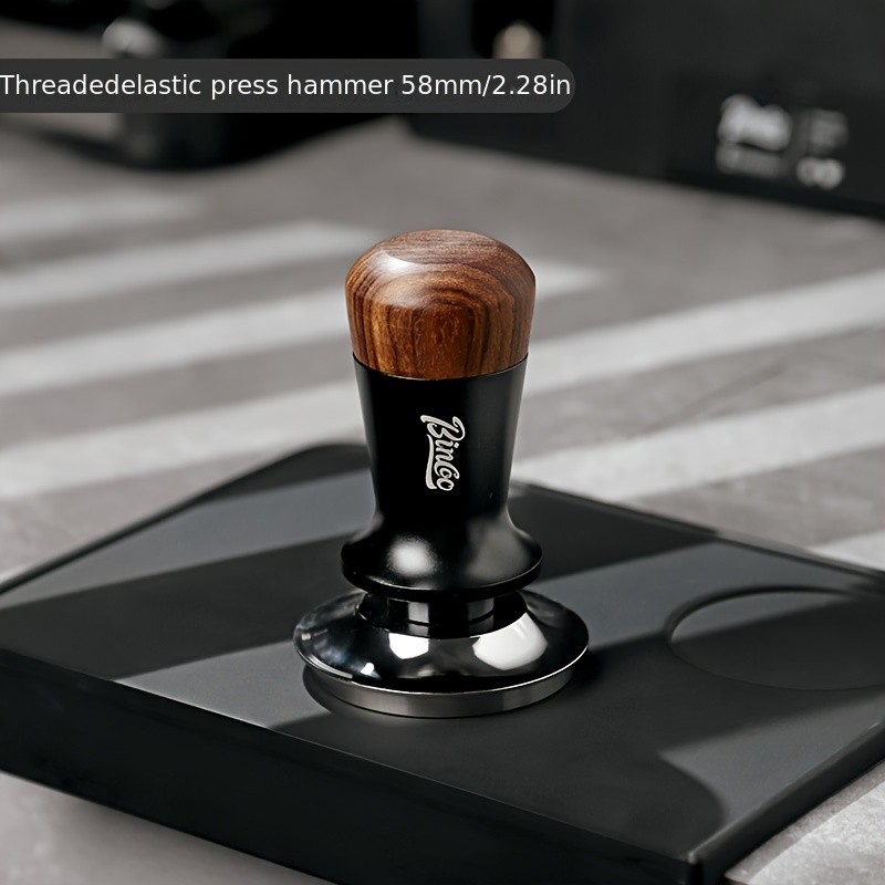 Bincoo Wooden Threaded Espresso Hammer – Italian Powder Press 51mm/58mm