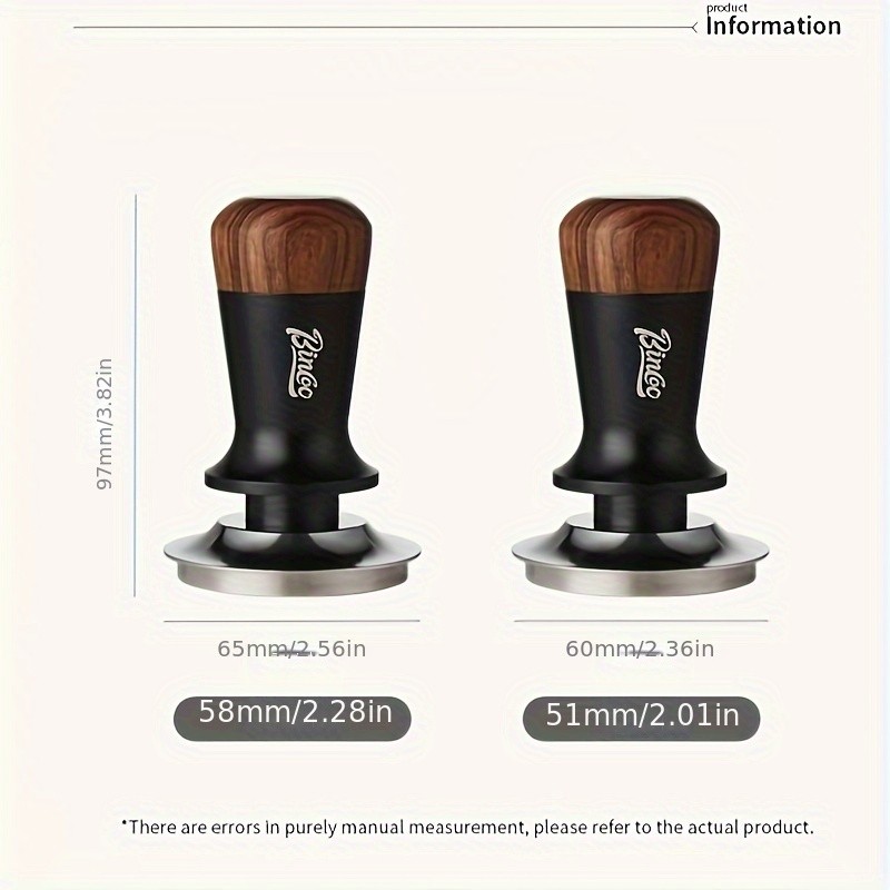 Bincoo Wooden Threaded Espresso Hammer – Italian Powder Press 51mm/58mm