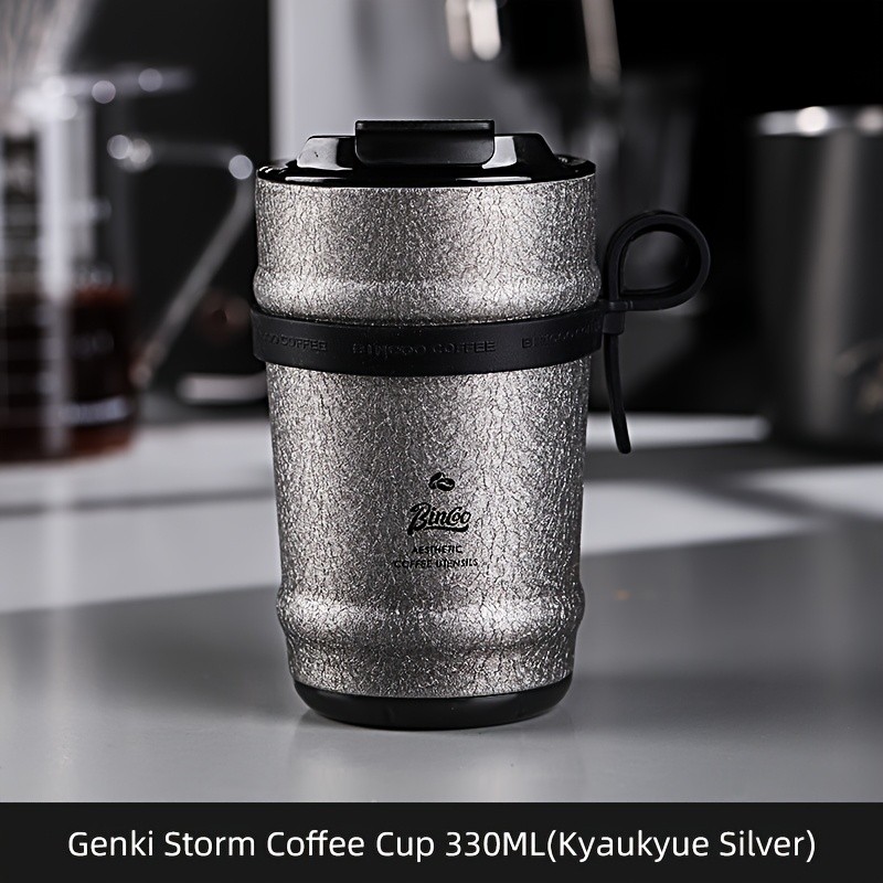 Bincoo Ceramic Liner Travel Mug – 316 Stainless Steel Coffee Cup with Lid