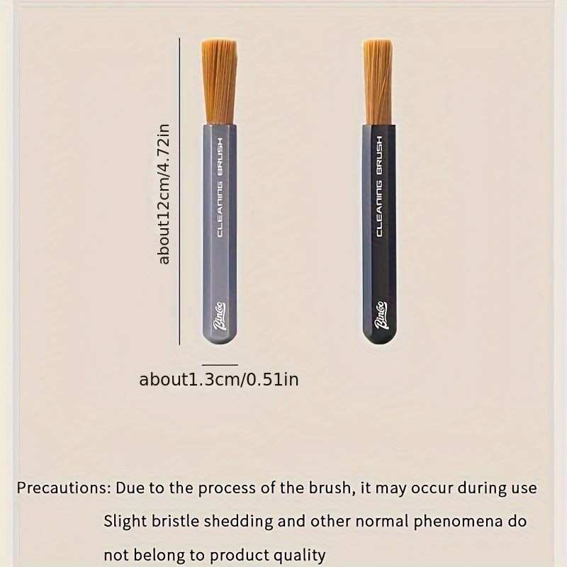 Bincoo Aluminum Alloy Grinder Cleaning Brush – Compact Coffee Bar Maintenance Tool