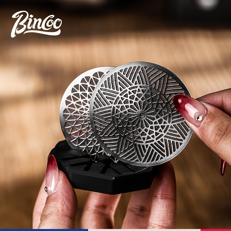 Bincoo 51mm Stainless Espresso Cake Screen – 0.8mm Reusable Extraction Filter
