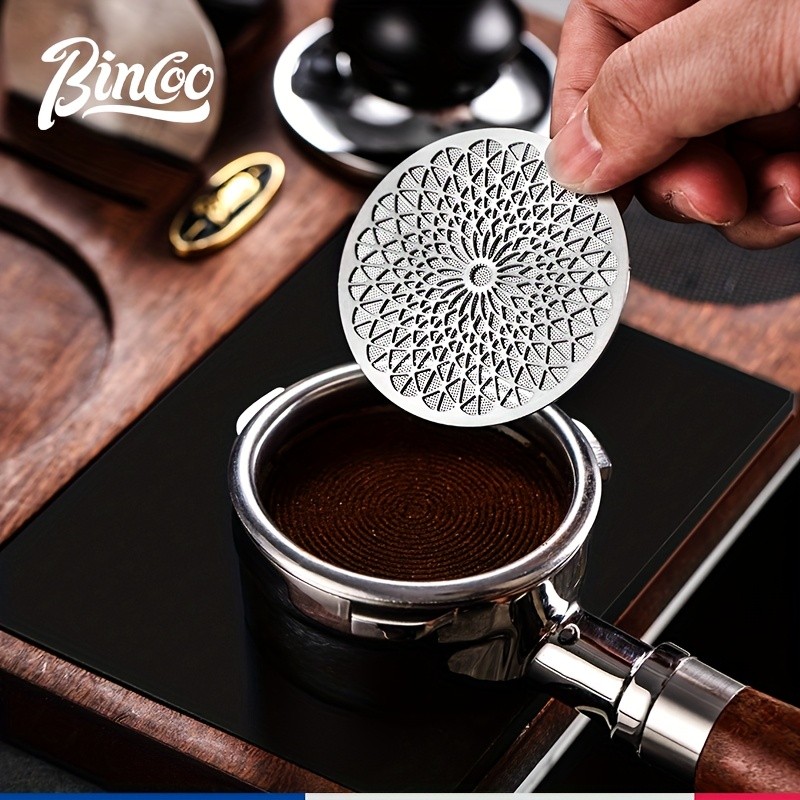 Bincoo 51mm Stainless Espresso Cake Screen – 0.8mm Reusable Extraction Filter