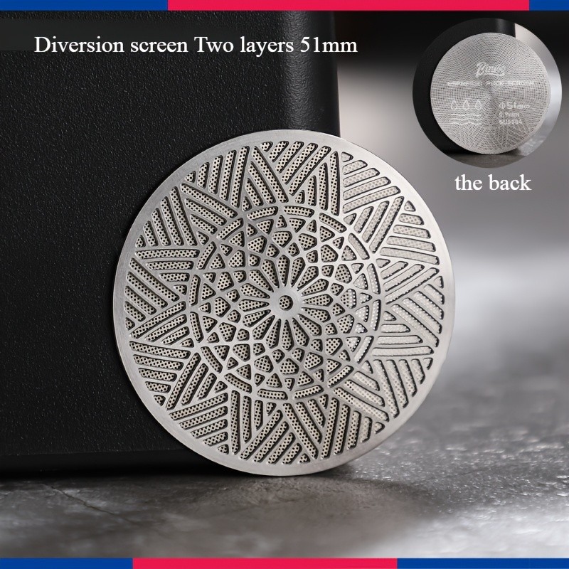 Bincoo 51mm Stainless Espresso Cake Screen – 0.8mm Reusable Extraction Filter