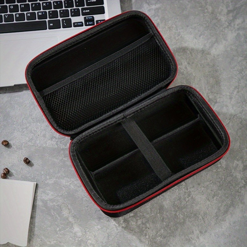 Bincoo Aesthetic Coffee Organizer Bag – Red & Black Durable Travel Storage Kit