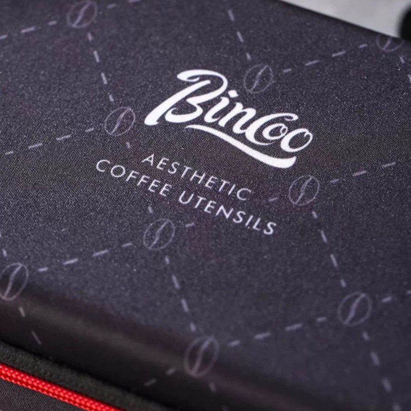 Bincoo Aesthetic Coffee Organizer Bag – Red & Black Durable Travel Storage Kit