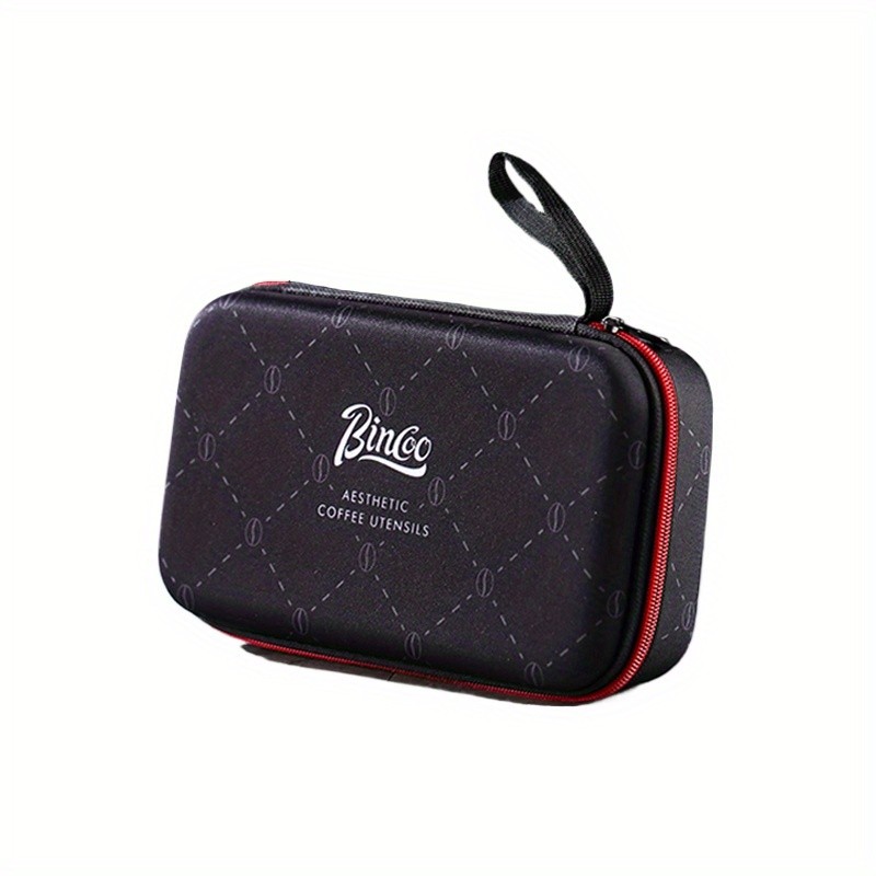 Bincoo Aesthetic Coffee Organizer Bag – Red & Black Durable Travel Storage Kit