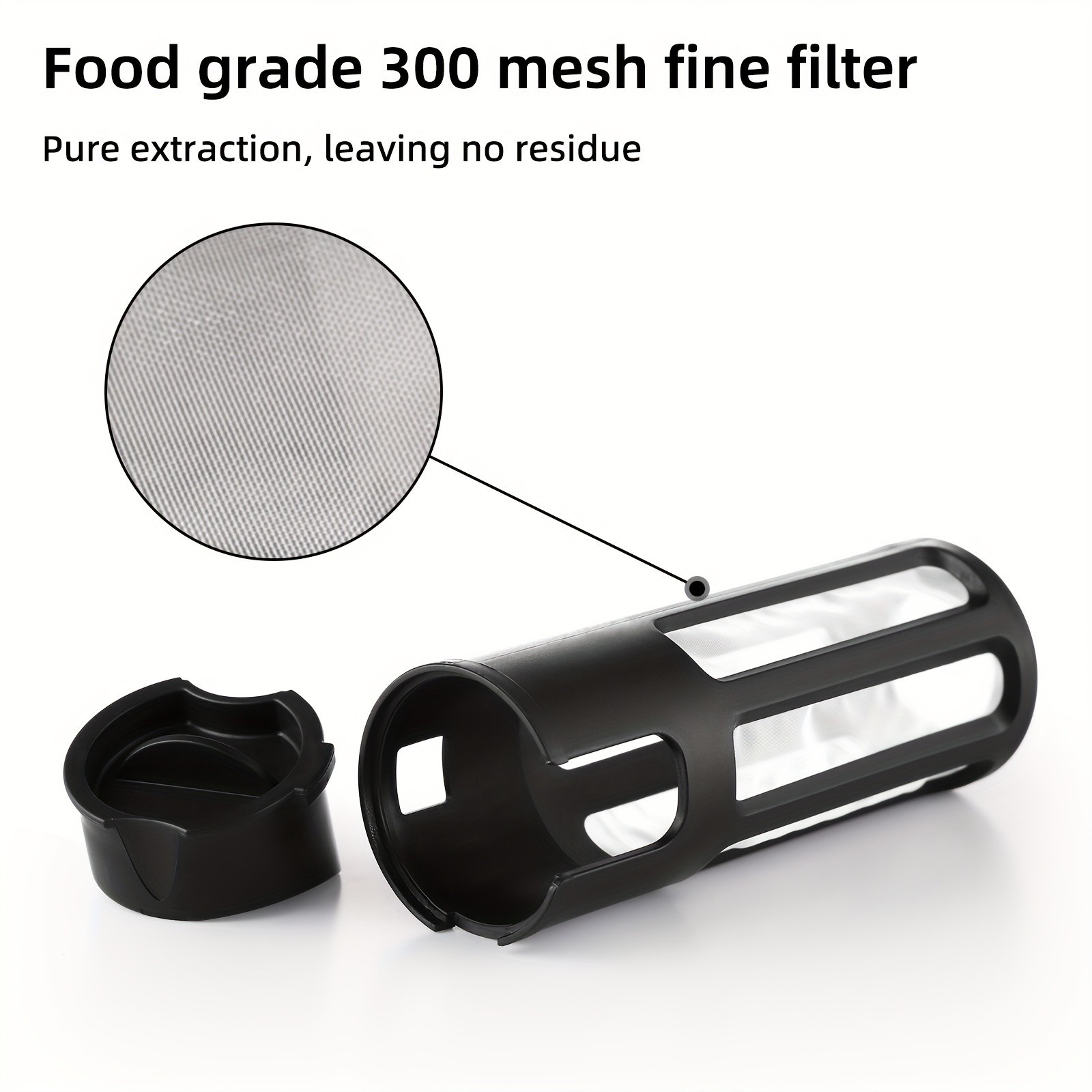 Bincoo Tritan Square Cold Brew Cup – Reusable Filter Coffee Thermos