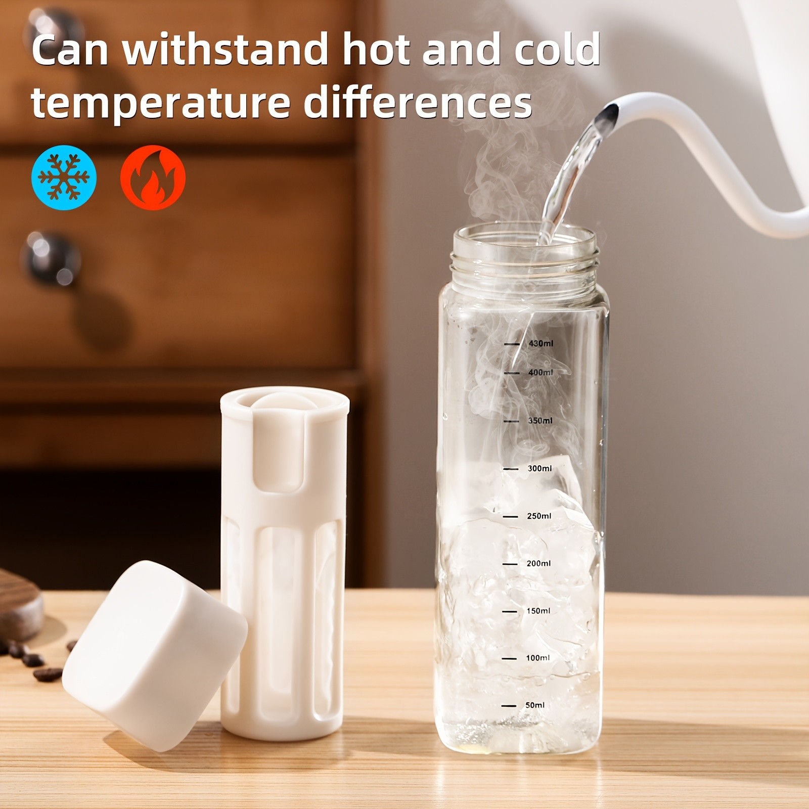 Bincoo Tritan Square Cold Brew Cup – Reusable Filter Coffee Thermos