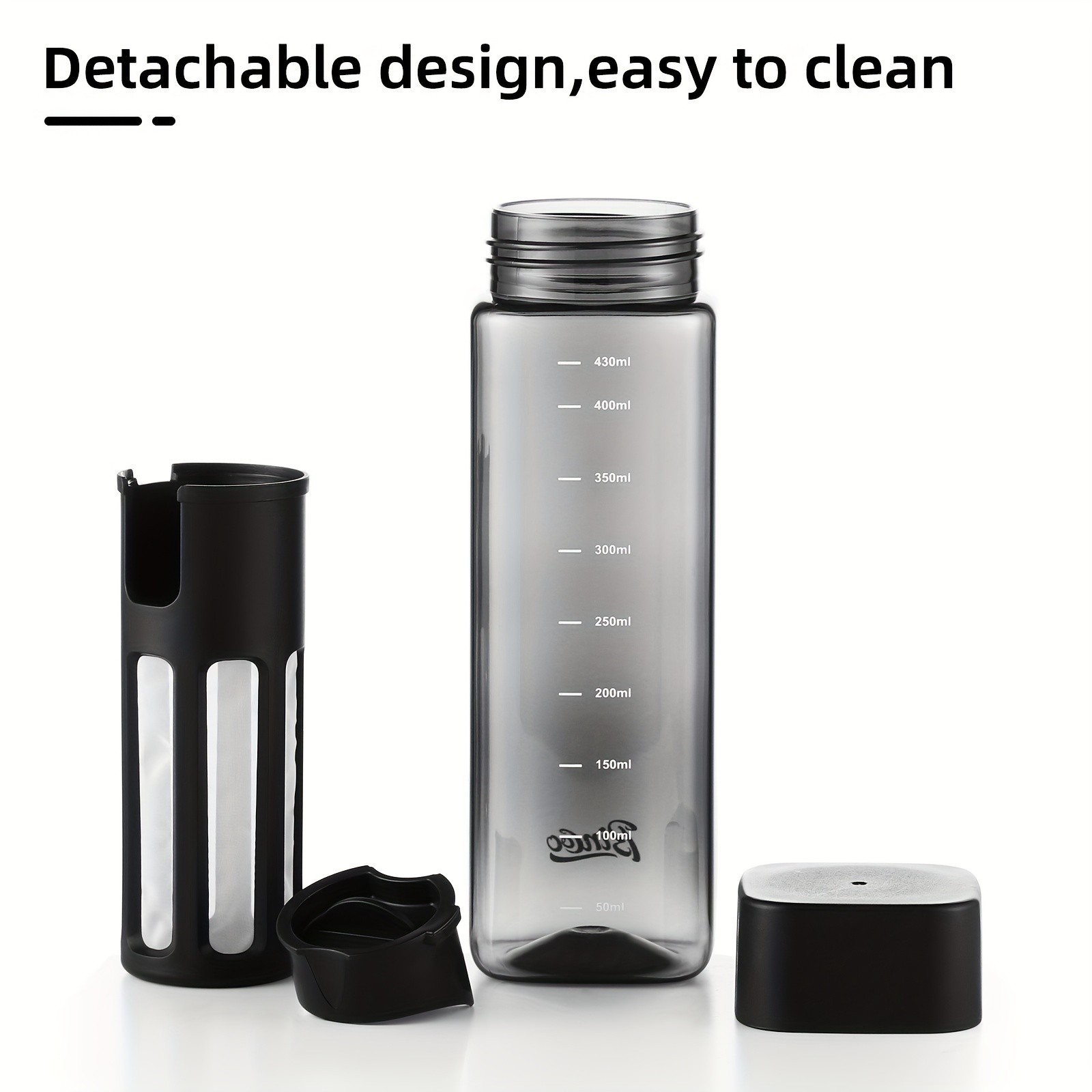 Bincoo Tritan Square Cold Brew Cup – Reusable Filter Coffee Thermos