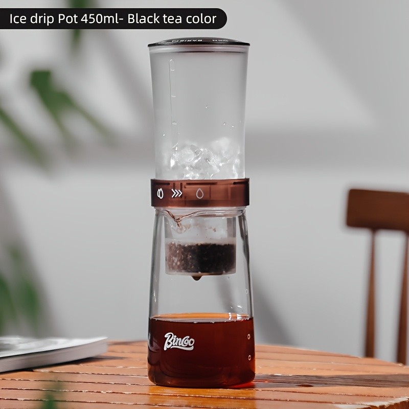 Bincoo Glass Ice Drip Coffee Pot – Portable Hand-Brew Cold Extraction Utensil