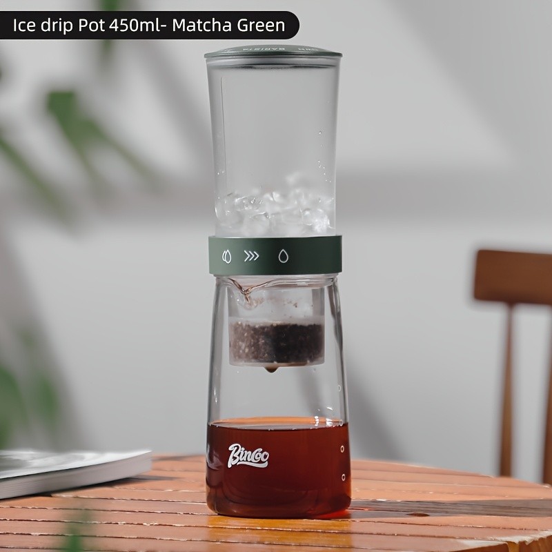 Bincoo Glass Ice Drip Coffee Pot – Portable Hand-Brew Cold Extraction Utensil