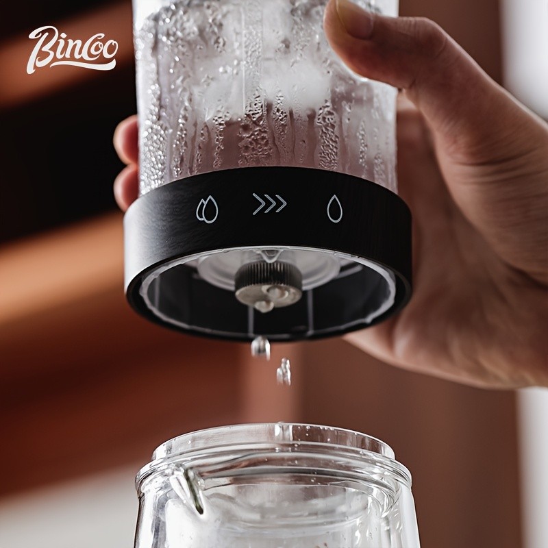 Bincoo Glass Ice Drip Coffee Pot – Portable Hand-Brew Cold Extraction Utensil