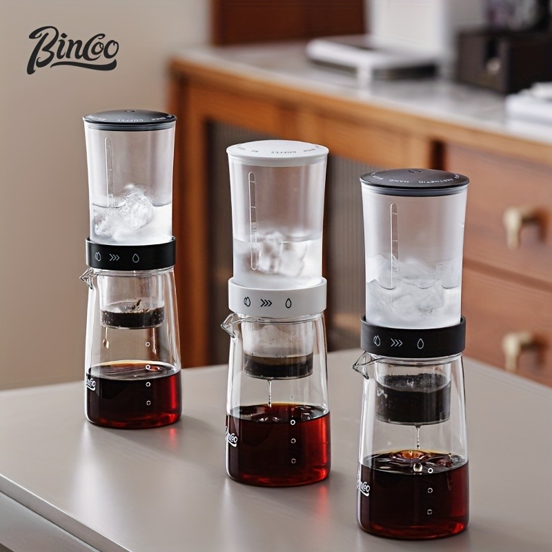 Bincoo Glass Ice Drip Coffee Pot – Portable Hand-Brew Cold Extraction Utensil