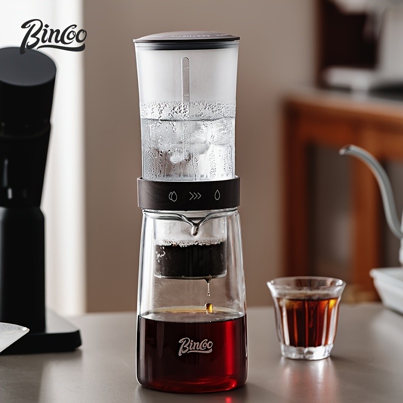 Bincoo Glass Ice Drip Coffee Pot – Portable Hand-Brew Cold Extraction Utensil
