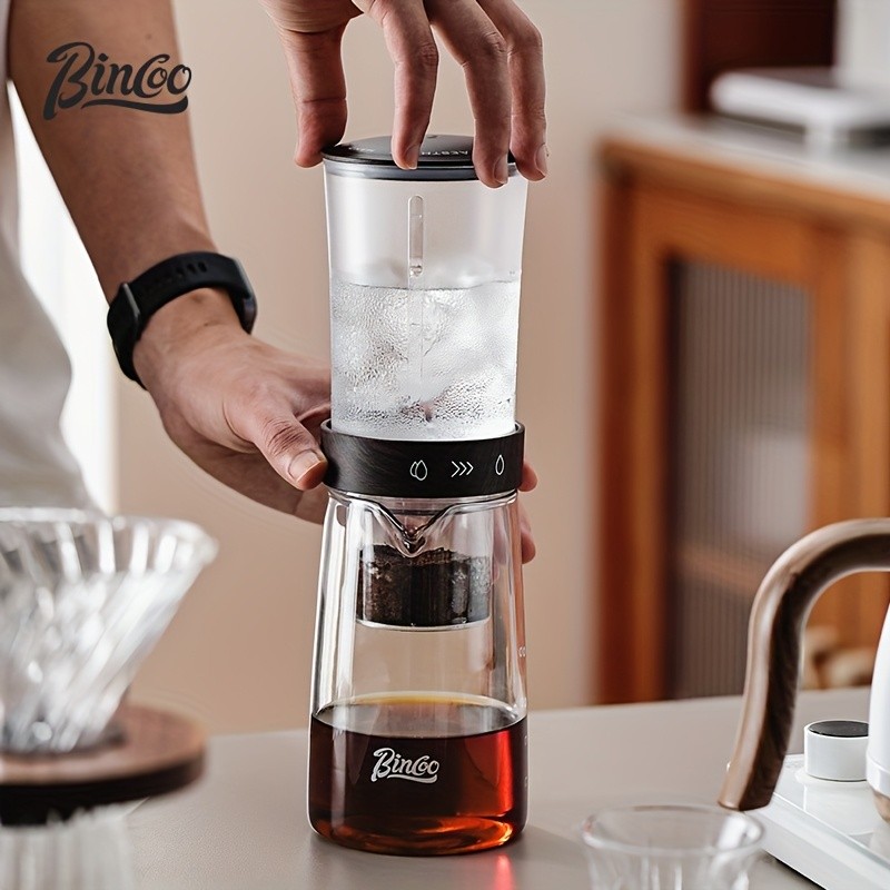 Bincoo Glass Ice Drip Coffee Pot – Portable Hand-Brew Cold Extraction Utensil