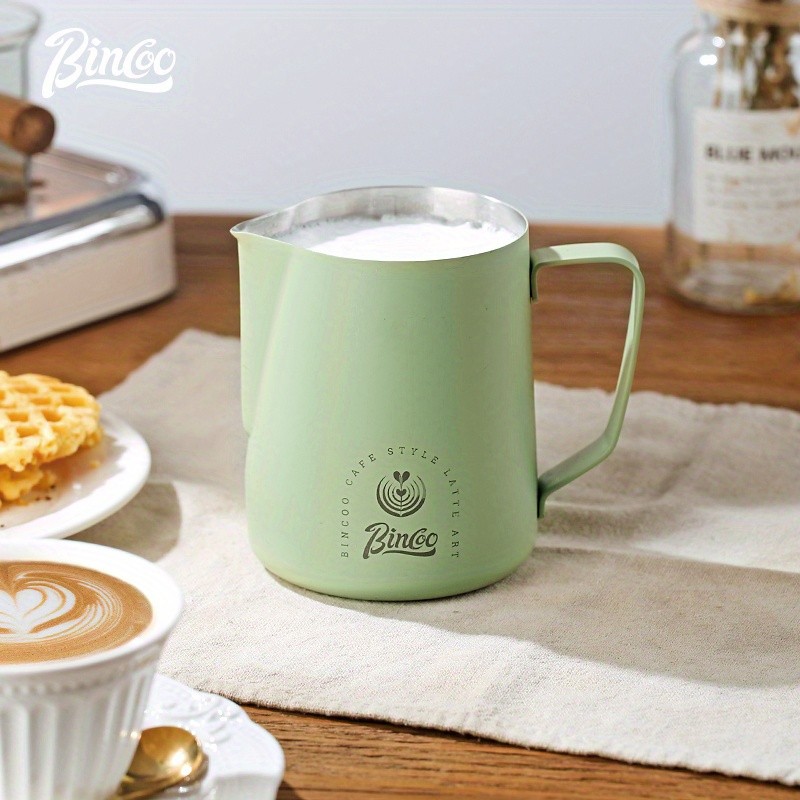 Bincoo Stainless Steel Milk Frothing Pitcher – 600ml Professional Pouring Jug