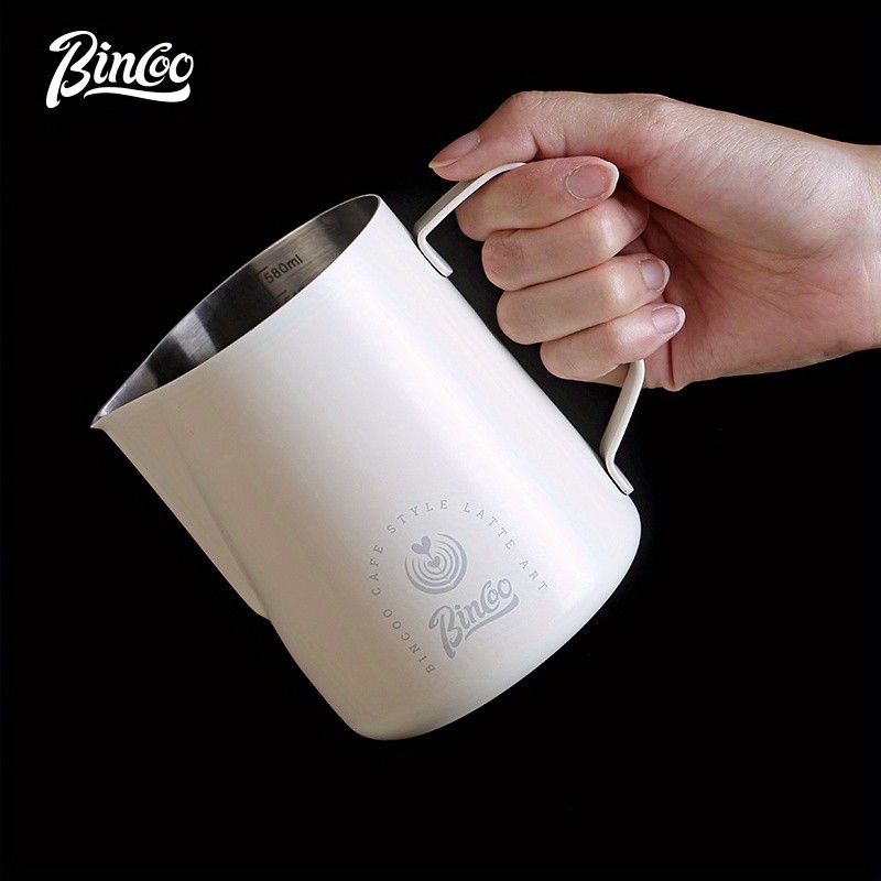 Bincoo Stainless Steel Milk Frothing Pitcher – 600ml Professional Pouring Jug