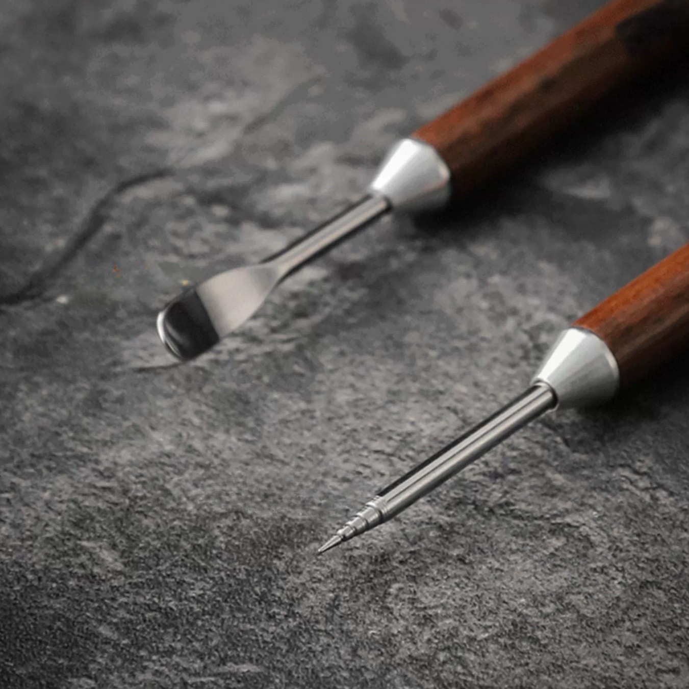 Bincoo Wooden Latte Art Pen – Stainless Precision Coffee Decorating Tool