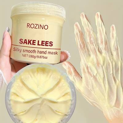ROZINO Sake Lees Hand Mask – Instant Smooth Care for Dry, Cracked Hands