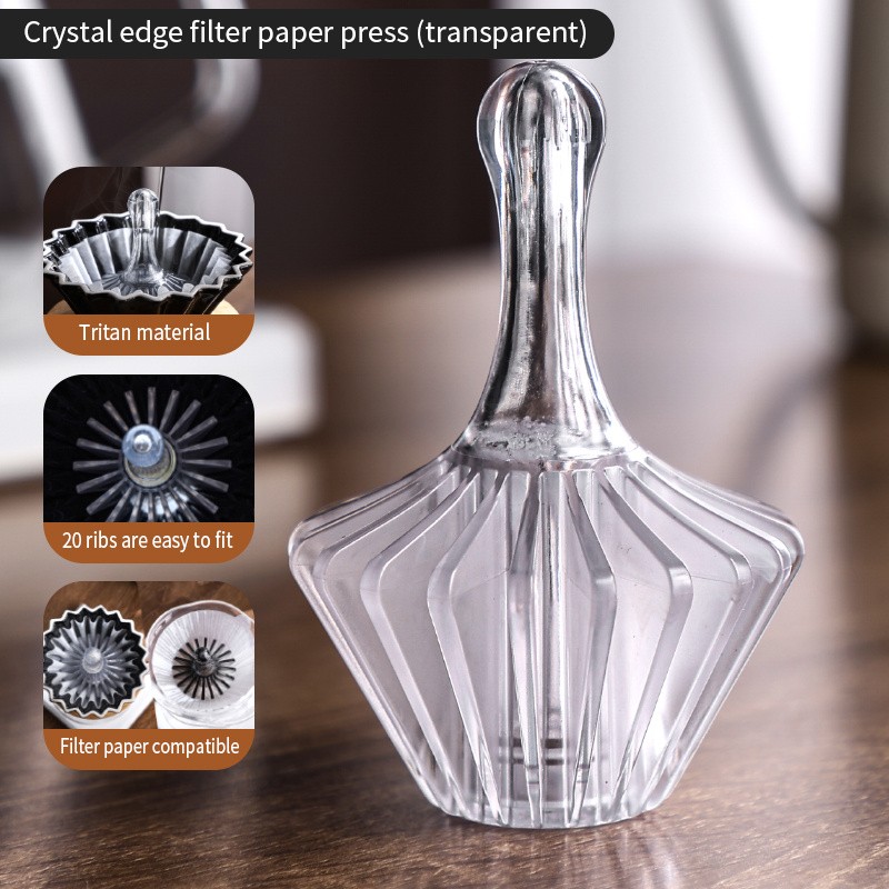 Bincoo Tritan Coffee Filter Press Tool – Heat-Resistant BPA-Free Pour-Over Accessory