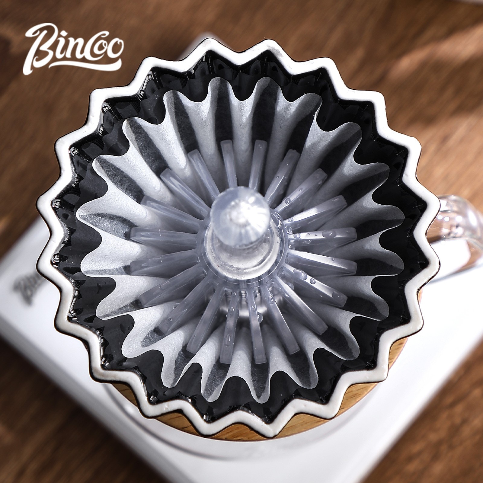 Bincoo Tritan Coffee Filter Press Tool – Heat-Resistant BPA-Free Pour-Over Accessory