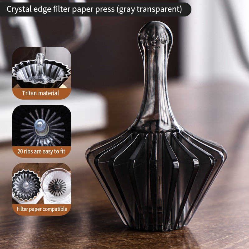 Bincoo Tritan Coffee Filter Press Tool – Heat-Resistant BPA-Free Pour-Over Accessory