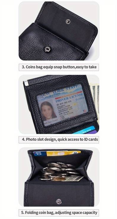 OBCREATOR Women’s Genuine Leather Wallet – Elegant Multi-Compartment Clutch with Magnetic Closure