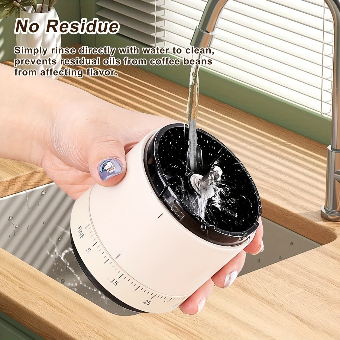 IAGREEA Precision Multi-Setting Coffee Grinder – Quiet Electric Bean & Spice Processor (2–12 Cups)