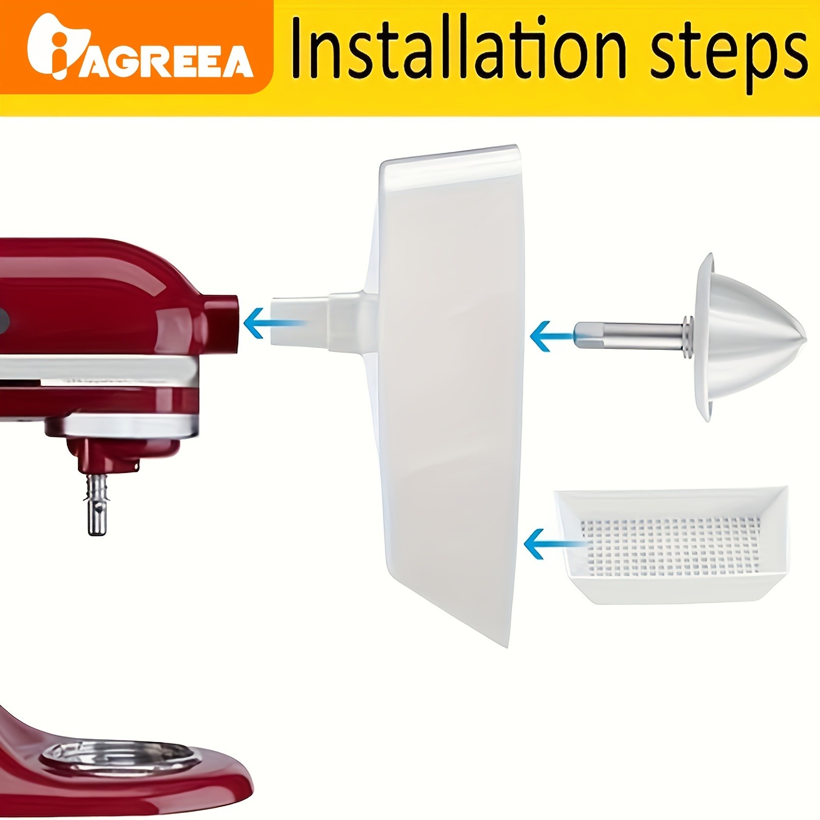 IAGREEA Citrus Juicer Attachment – Hueblade-Size Stand Mixer Accessory