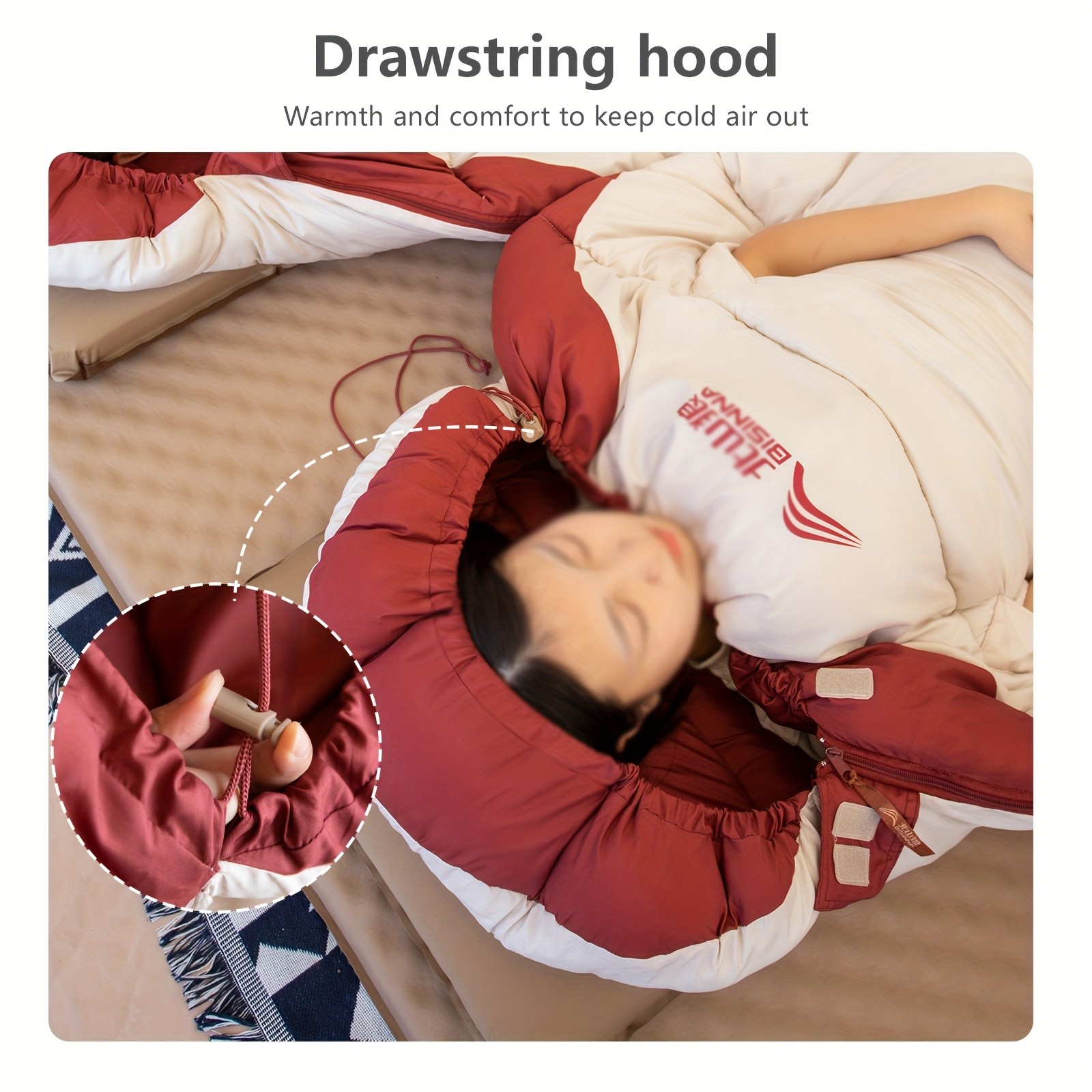 BISINNA Autumn–Winter Camping Sleeping Bag – Thickened Portable Outdoor Travel Bag