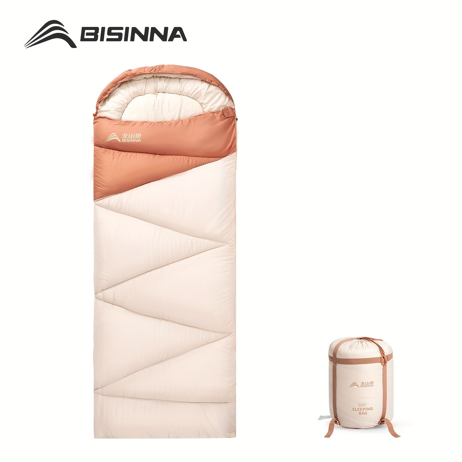 BISINNA Cold-Weather Half Sleeping Bag – Thickened Portable Winter Outdoor Bag