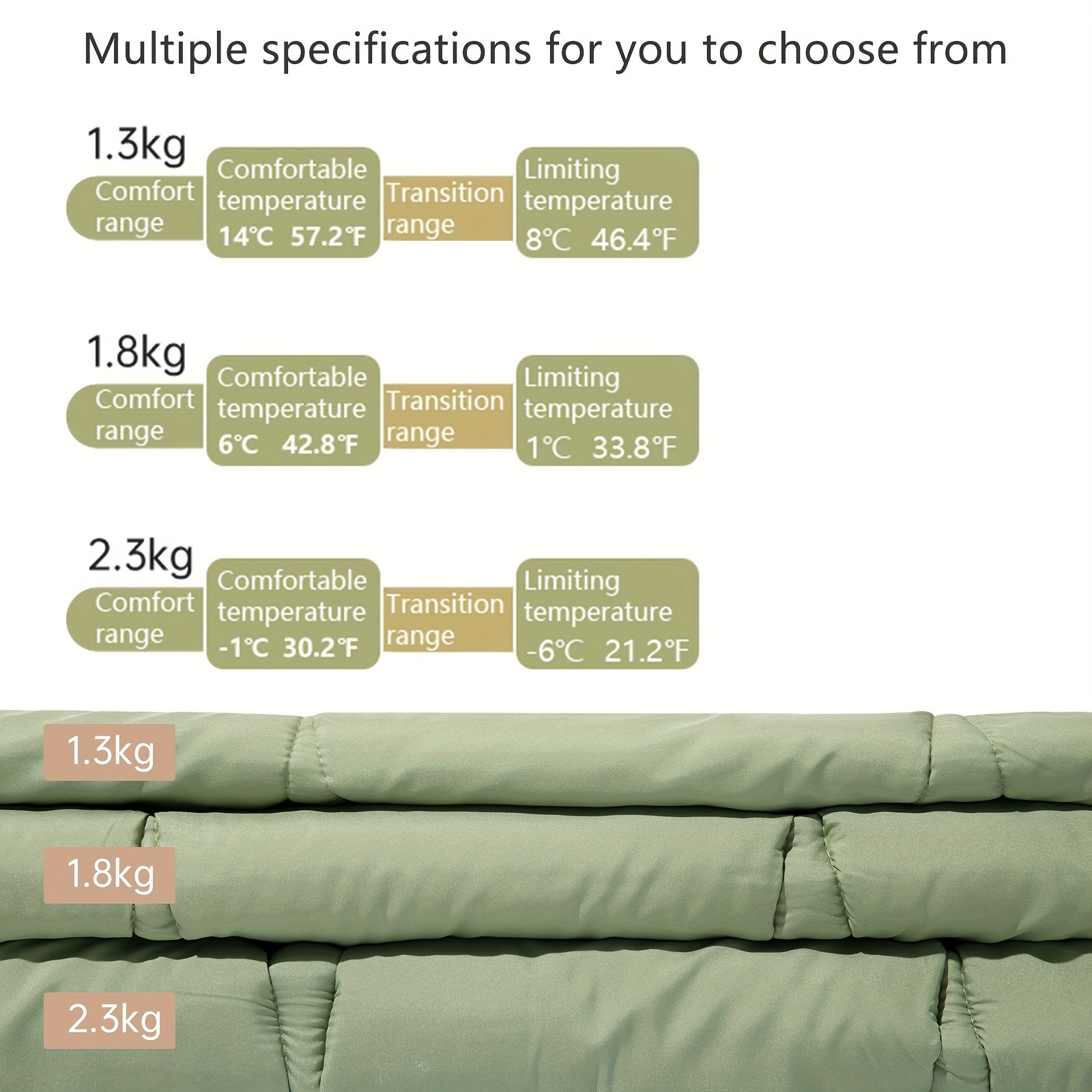 BISINNA Winterproof Envelope Sleeping Bag – Thickened Warm Outdoor Bag with Hood