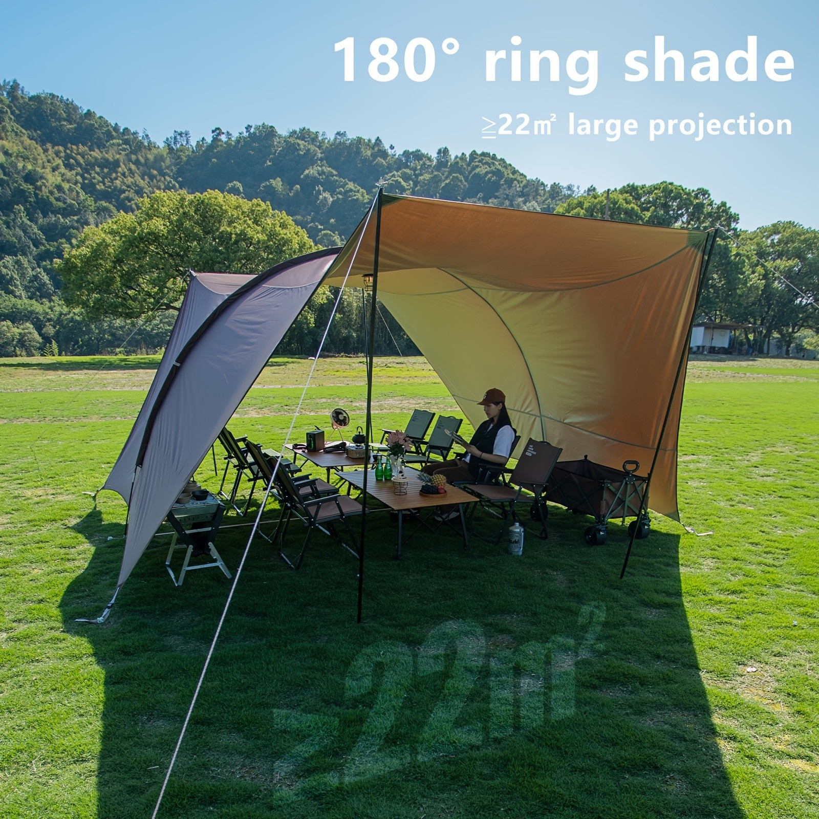 BISINNA Heavy-Duty Tunnel Canopy Tent – Portable Wind-Resistant Outdoor Shelter