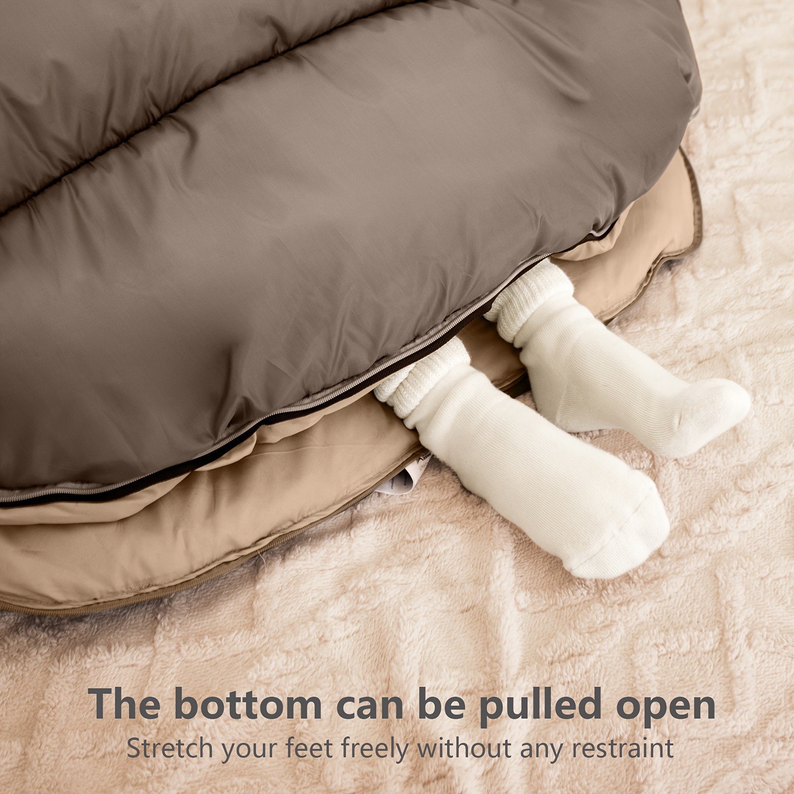 BISINNA 4-Season Portable Sleeping Bag – Lightweight Polyester Outdoor Camping Bag