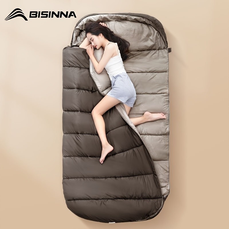 BISINNA 4-Season Portable Sleeping Bag – Lightweight Polyester Outdoor Camping Bag