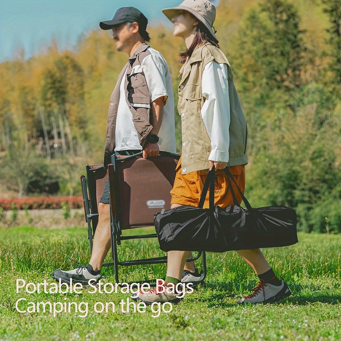 BISINNA XL Outdoor Canopy Awning – Heavy-Duty UV-Proof Tunnel Shade Shelter (Black)