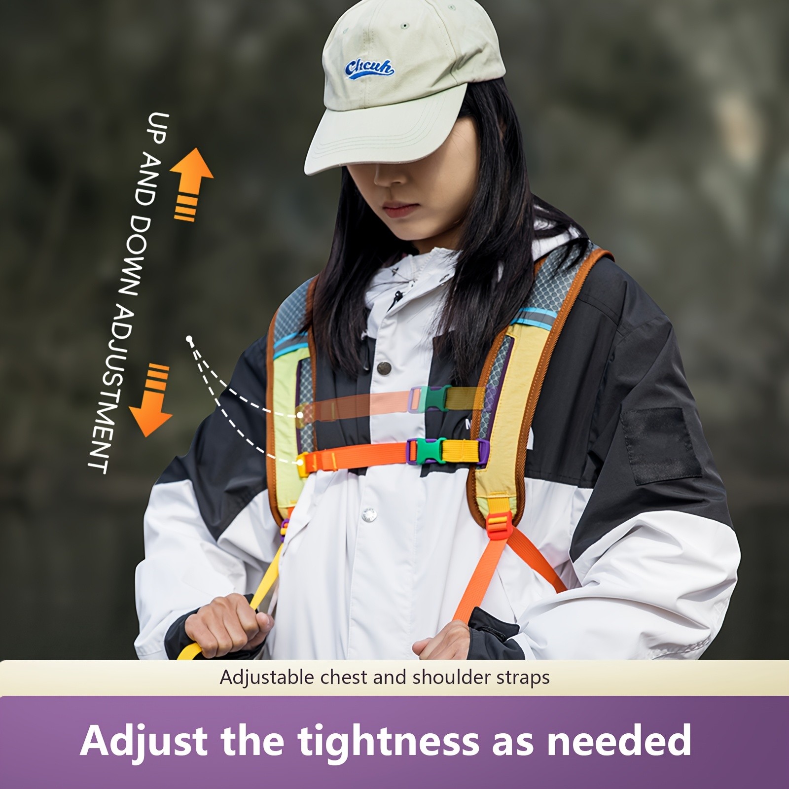 BISINNA Ultralight Hiking Backpack – Compact 8-inch Trekking Daypack (Multi-Color)