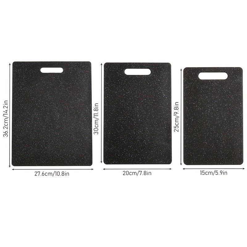 WIEZ 3pcs Home Cutting Board Set – Marble Pattern Chopping Boards for Everyday Kitchen Use