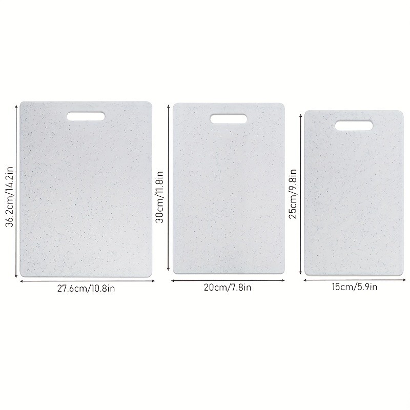 WIEZ 3pcs Home Cutting Board Set – Marble Pattern Chopping Boards for Everyday Kitchen Use